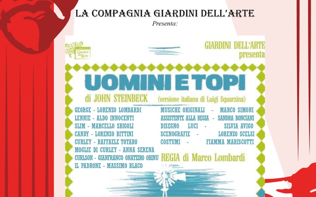 Domenica 1 Marzo ore 16.30 – UOMINI E TOPI